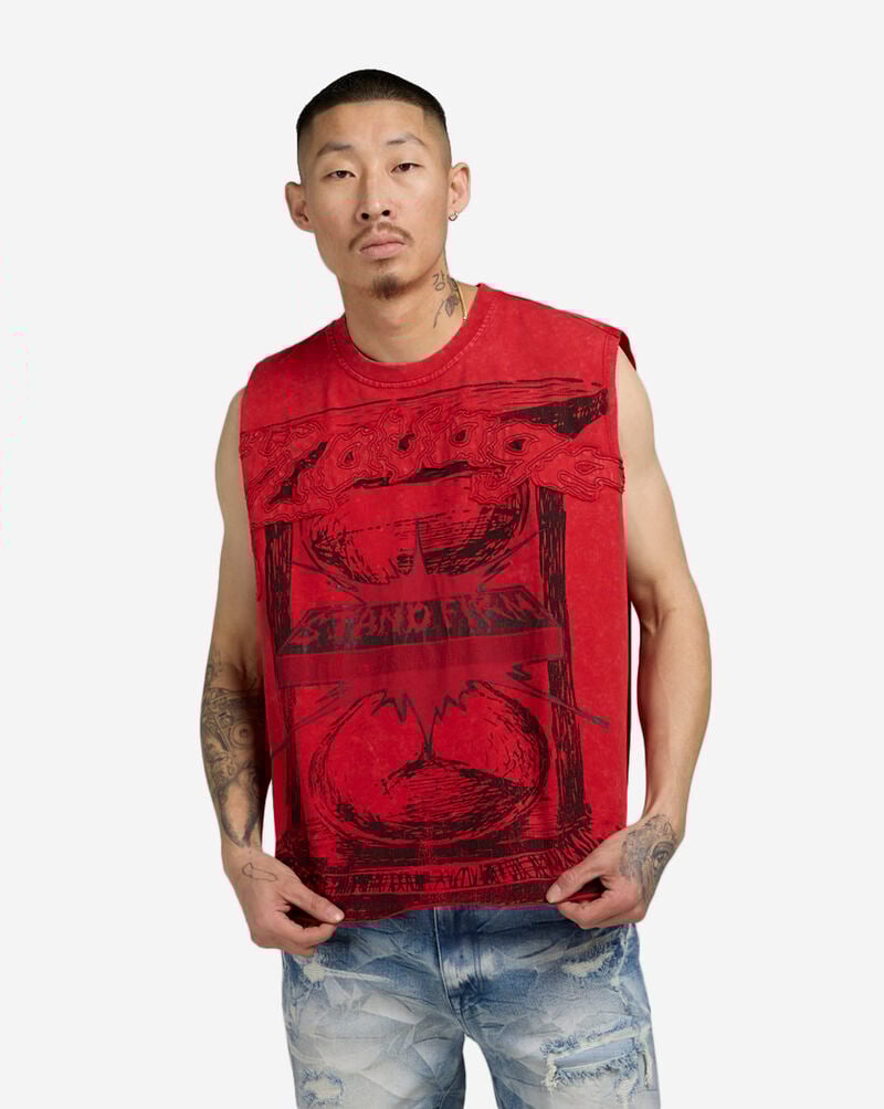 Crop Graphic Muscle Tank