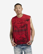 Smoke Rise Crop Graphic Muscle Tank KT25253SN-RED Red 1