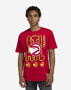 Mitchell  Ness Atlanta Hawks Hardwood Classics Retro City T-Shirt TP10215-AHARED1 Red 1