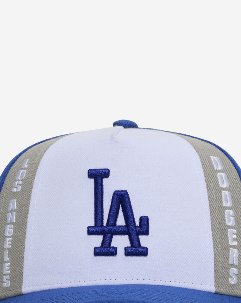 Mitchell  Ness Los Angeles Dodgers Pro Pinch Old Cut Snapback Hat HP16804-LADWHBL White 2