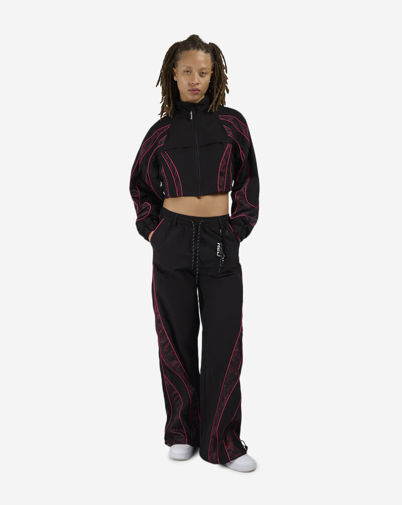 Smoke Rise Mesh Insert Woven Track Jacket RWW26S416SN-FUCHSIAROSE Black 4