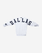 PRO STANDARD Dallas Cowboys Wingspam Drop Shoulder  Fleece Crewneck FDC5410636-WHT White 3