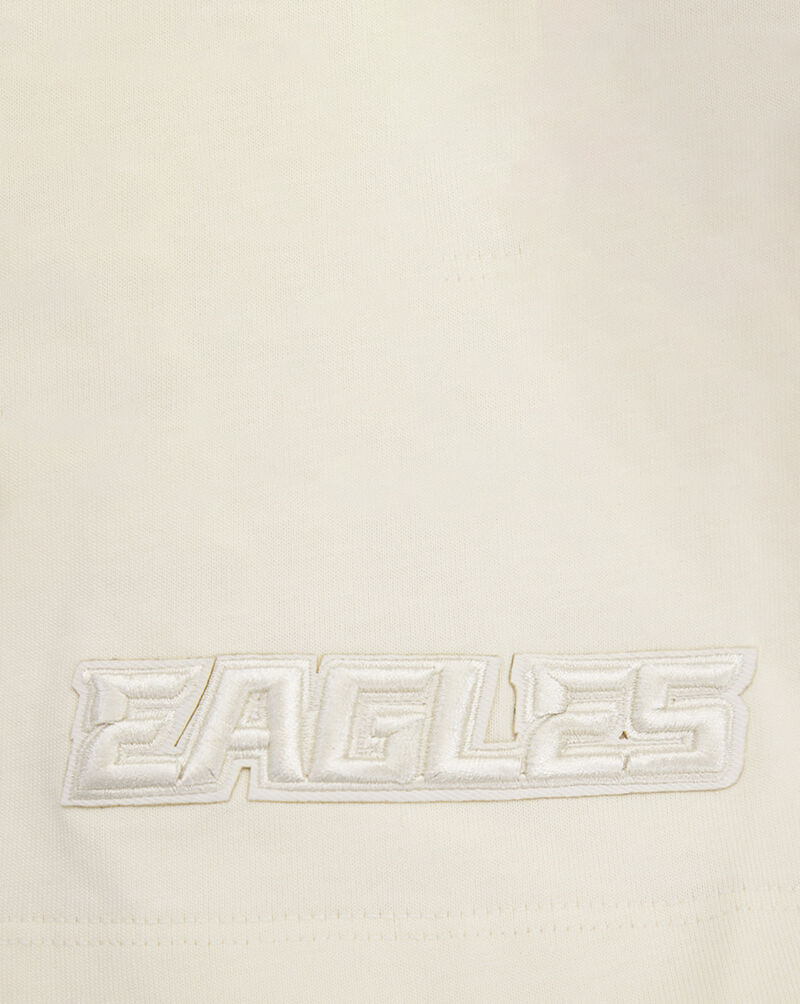 PRO STANDARD Philadelphia Eagles Neutral Drop Shoulder Tee FPE148071-EGG cream 2