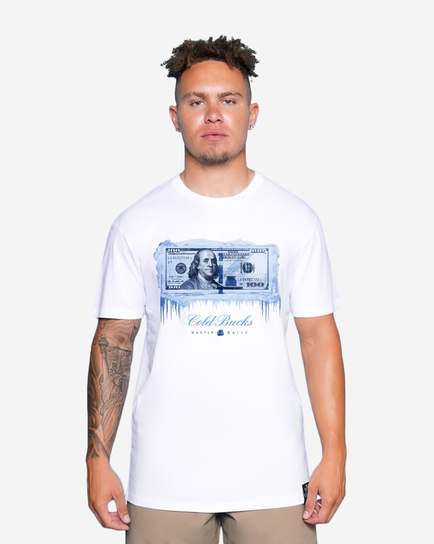 Shop Hasta Muerte Cold Bucks Tee HM-AJ1COLDBUCKS-TEE-WHITE white