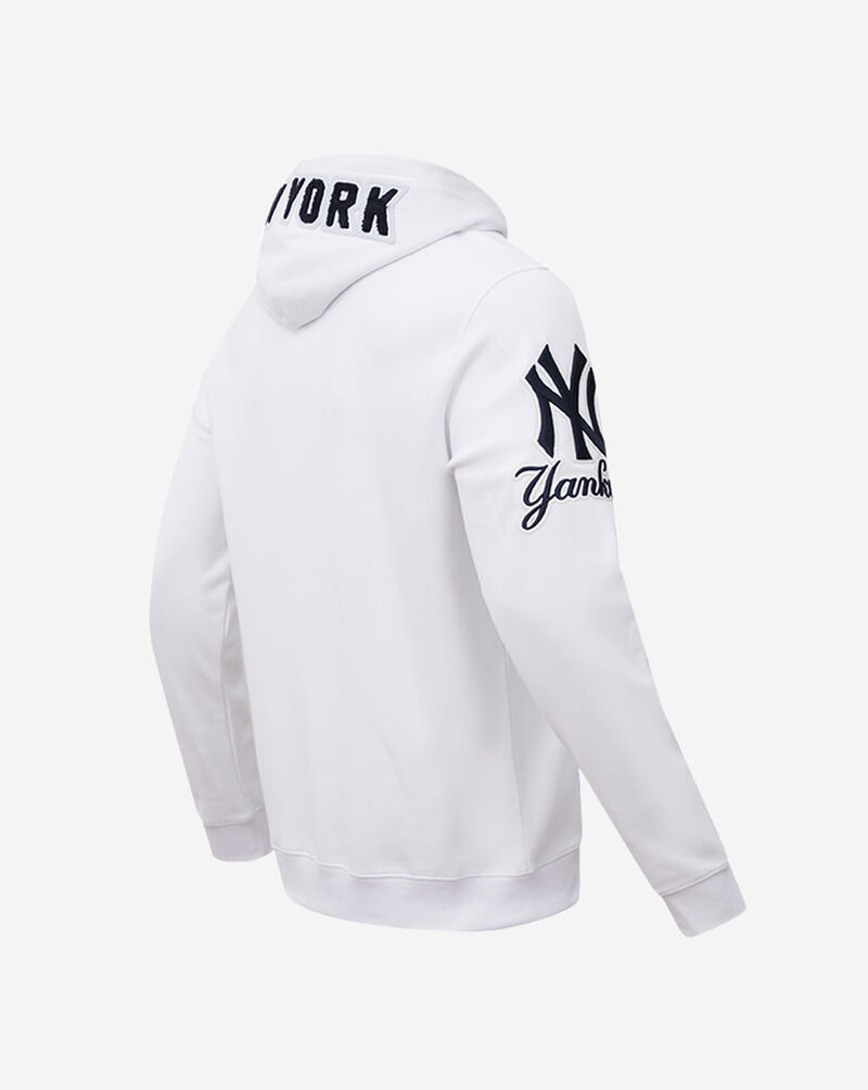 PRO STANDARD New York Yankees Classic Chenille Double Knit Pull Over Hoodie LNY531152-WHT White 3