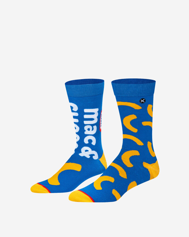 Odd Sox Kraft Mac and Cheese Split Crew Socks (L) 35875MONCD Multi 1