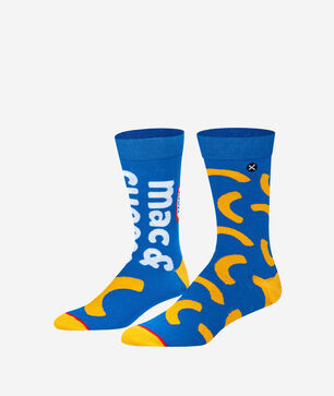 Kraft Mac and Cheese Split Crew Socks (L)