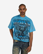 First Row Fallen Guardian Cropped Terry Tee FRM3074S-BLU Blue 1