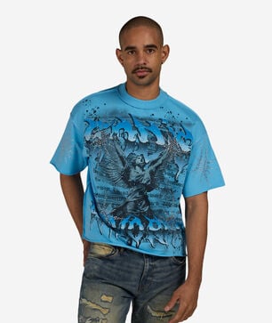 Fallen Guardian Cropped Terry Tee