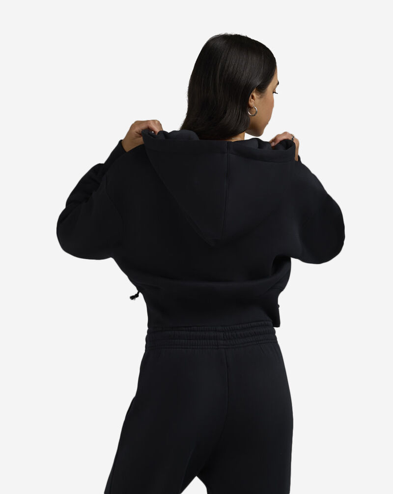 Nike NSW Fleece Loose Full-Zip Cropped Hoodie HV2426-010 Black 2