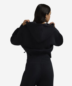 NSW Fleece Loose Full-Zip Cropped Hoodie