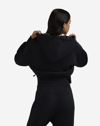 NSW Fleece Loose Full-Zip Cropped Hoodie