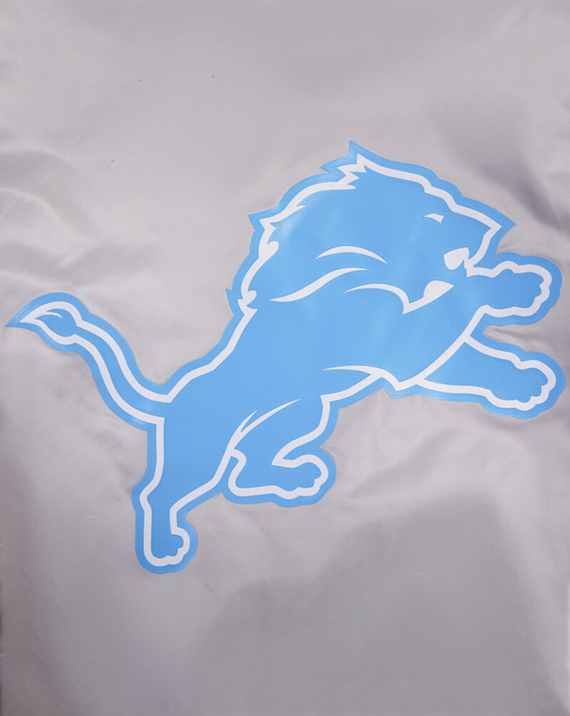 PRO STANDARD Detroit Lions Big Logo Satin Jacket FDL6410277-SIL silver 2