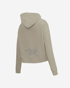 Atlanta Braves Neutral Cropped Pullover Hoodie