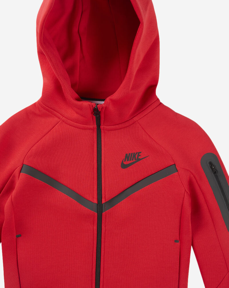 Nike Big Kids' Tech Fleece Full-Zip Hoodie HV5867-657 Red 2