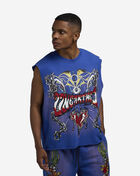 Smoke Rise Printed Terry Muscle Tank KT25264SN-BLU Blue 1