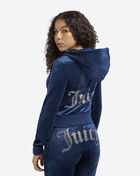 Big Bling Velour Full-Zip Hoodie
