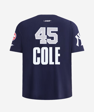 Big Boys' New York Yankees Gerrit Cole #45 Classic Player Taping Tee