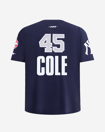 Big Boys' New York Yankees Gerrit Cole #45 Classic Player Taping Tee