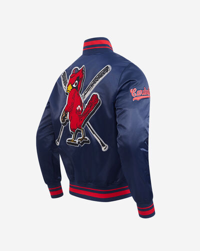 St. Louis Cardinals Retro Mash Up Rib Satin Jacket 
