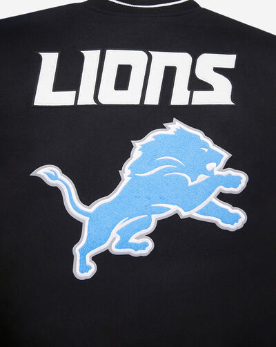 Detroit Lions Mashup Rib Wool Varsity Jacket 