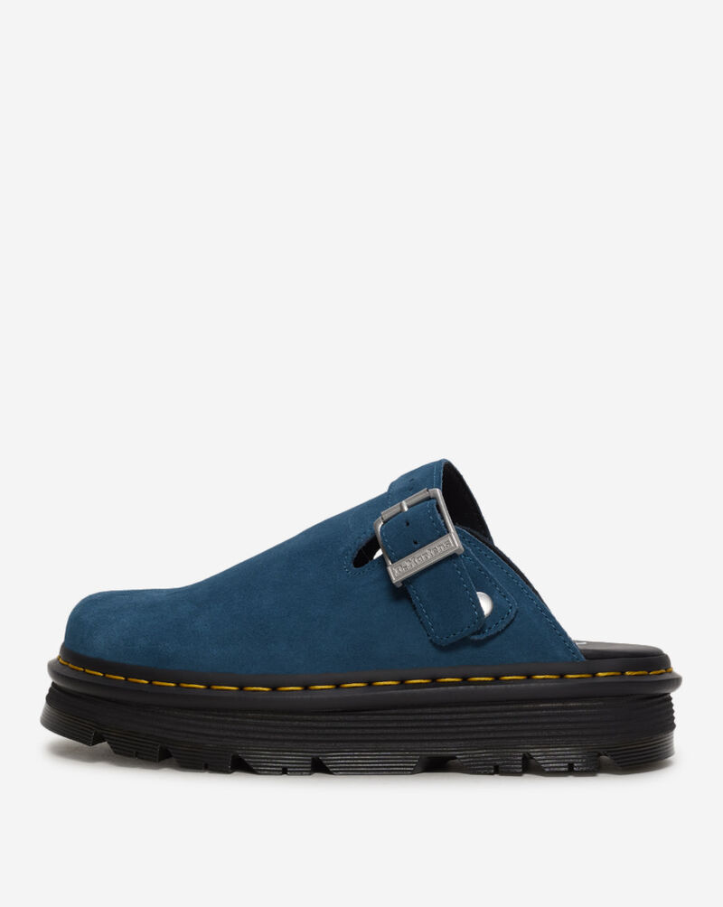 Dr. Martens Zebzag Suede Slingback Platform Mules 31937401 Blue 1