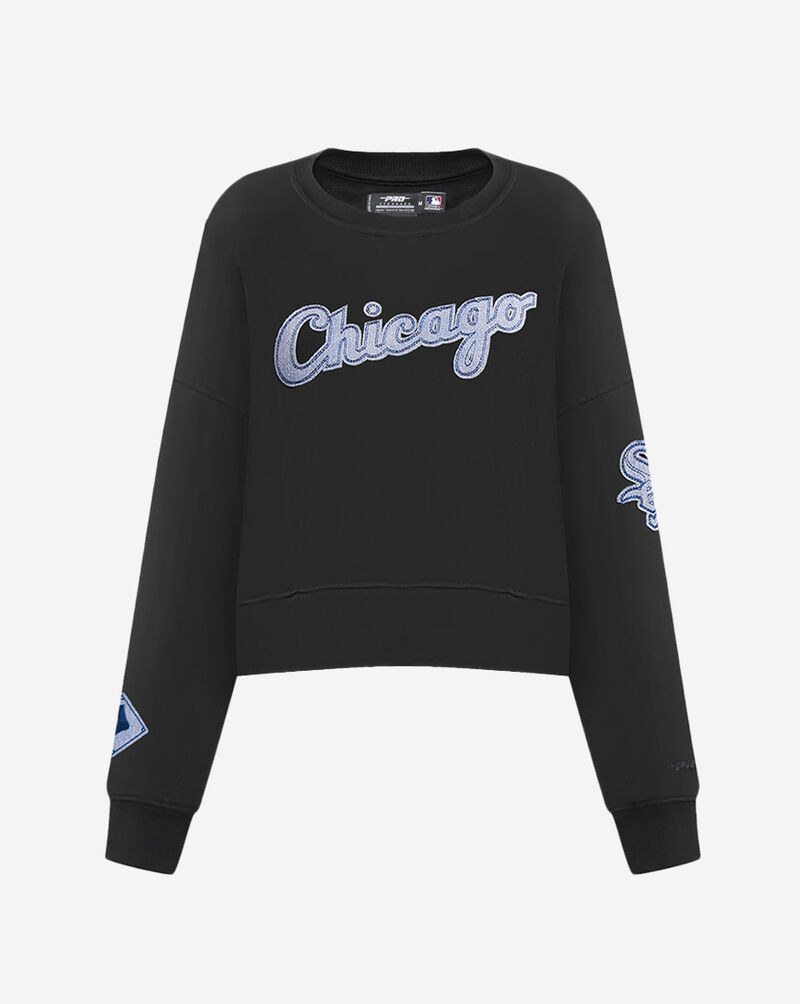 PRO STANDARD Chicago White Sox Varsity Blues Crewneck LCWC39066-BLK Black 1