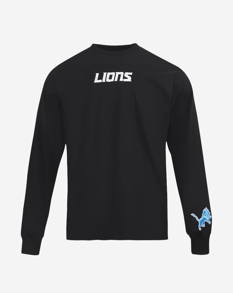 PRO STANDARD Detroit Lions Wingspam Drop Shoulder Long Sleeve Tee FDL2410528-BLK Black 1