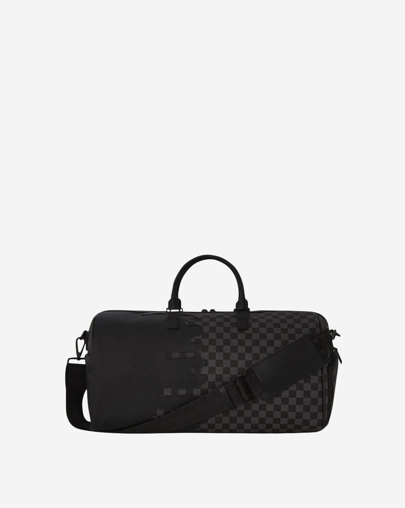 Sprayground Unfinished Shark Duffel D7482 Black 4