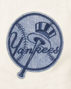 PRO STANDARD New York Yankees Varsity Blues Fleece Pull Over Hoodie  LNY539121-LIN cream 2