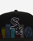 New Era 9Fifty Chicago White Sox Skyline A-Frame Snapback Hat 60967714 Black 2