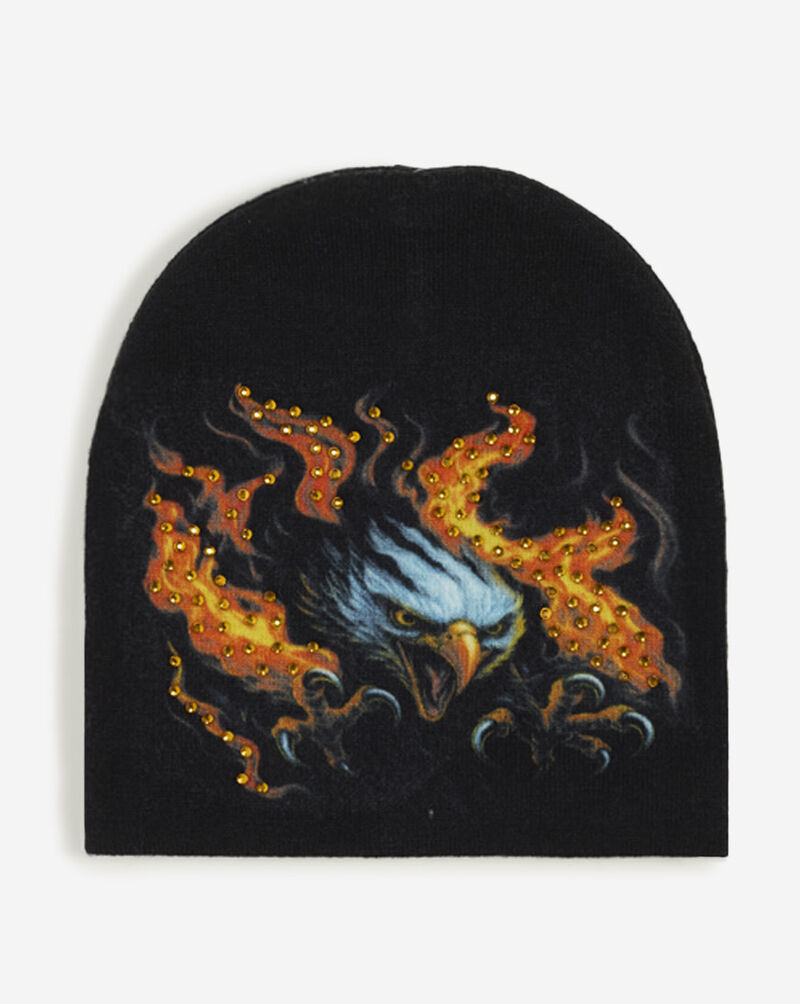 Cult of Individuality Eagle Knit Hat 626BS-KHS03A Black 3