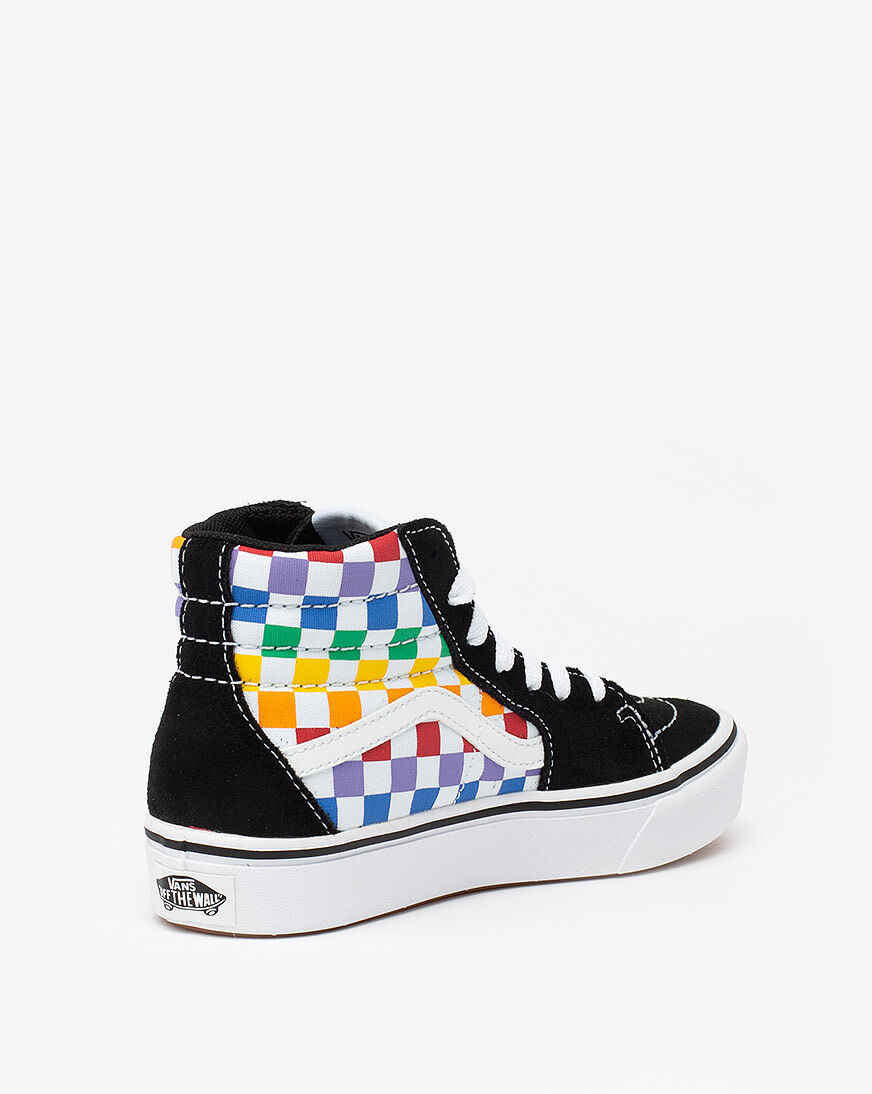 rainbow high top vans