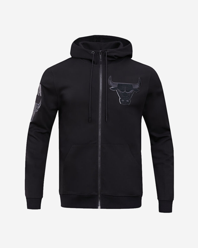 PRO STANDARD Chicago Bulls Triple Black Double Knit Full-Zip Hoodie BCB553441-BLK Black 1