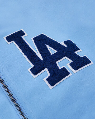Los Angeles Dodgers Classic Chenille Double Knit Full-Zip Hoodie
