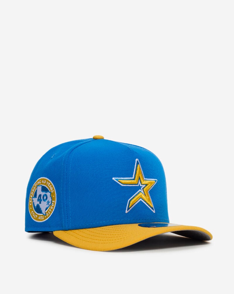 New Era 9Fifty Houston Astros A-Frame Snapback Hat 71002396 Blue 1