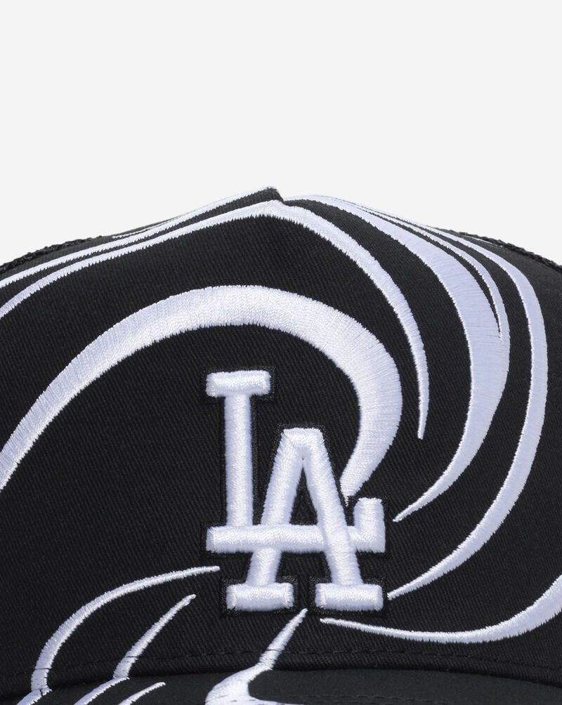 Mitchell  Ness Los Angeles Dodgers Pro Pinch Swirl Snapback Hat HT19256-LADBLCK Black 2