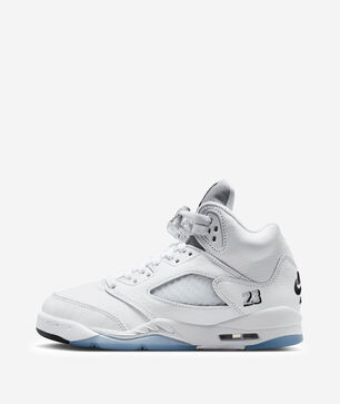 Big Kids' Air Jordan 5 Retro OG "White Metallic"