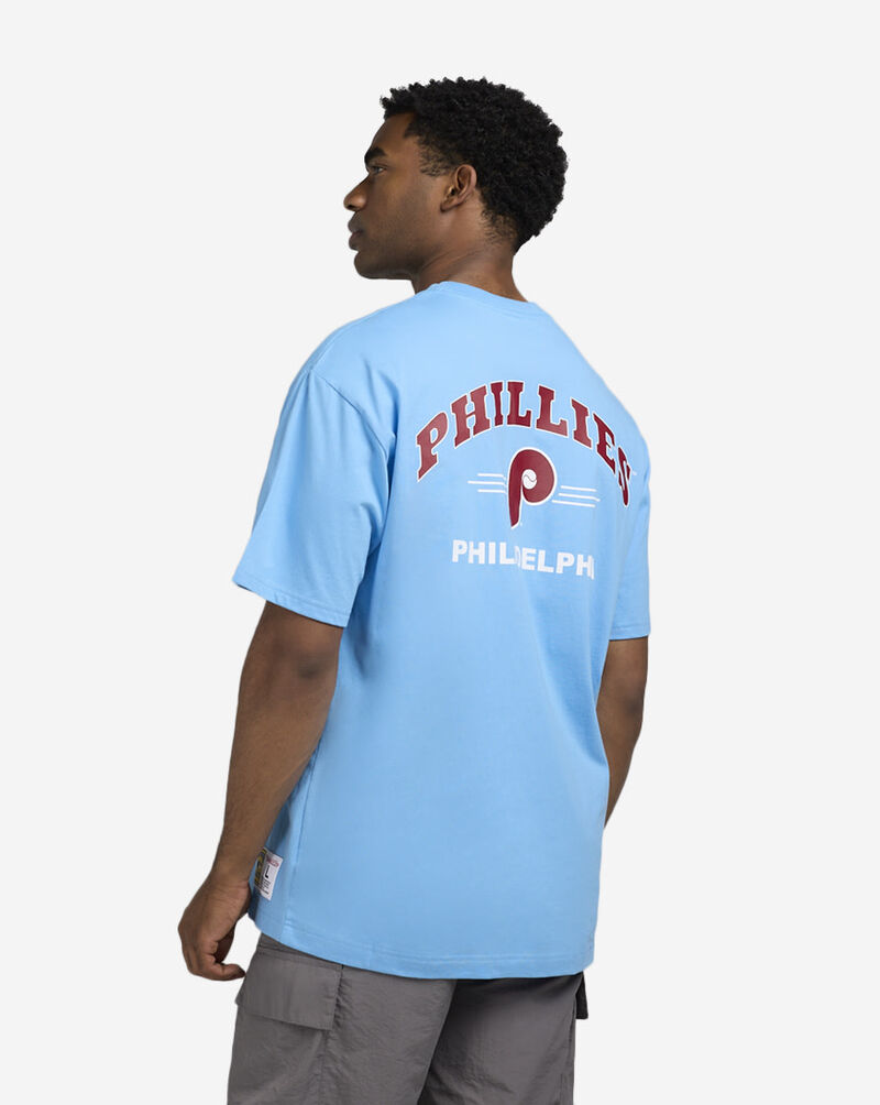 Mitchell  Ness Phillies Pocket Tee FC9252-PPHLTBL Blue 2