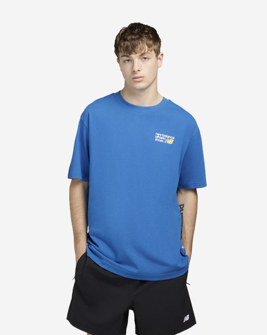 【NEW BALANCE】UNI HERITAGE T-Shirts★ブルー Shop New Balance Athletics Tee MT41908-BUL blue | SNIPES USA