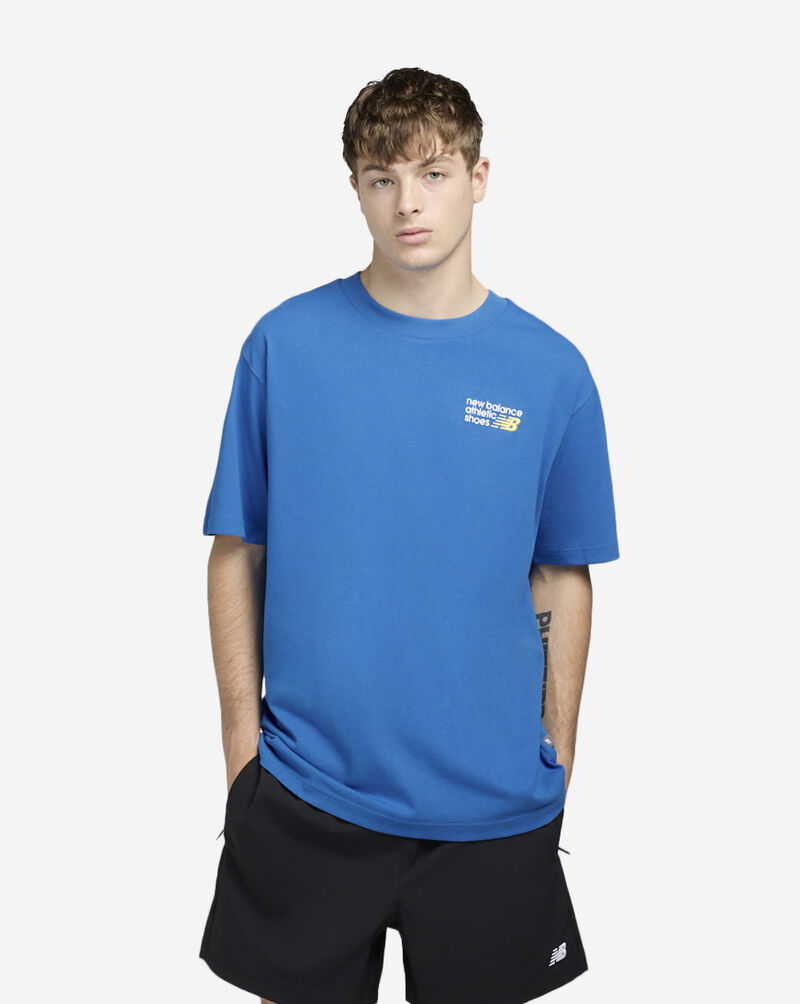 New Balance athletics tee MT41908-BUL Blue 1