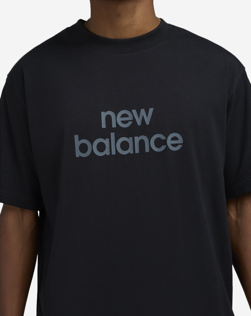 New Balance Relaxed Linear Logo Tee MT41582-BK Black 3