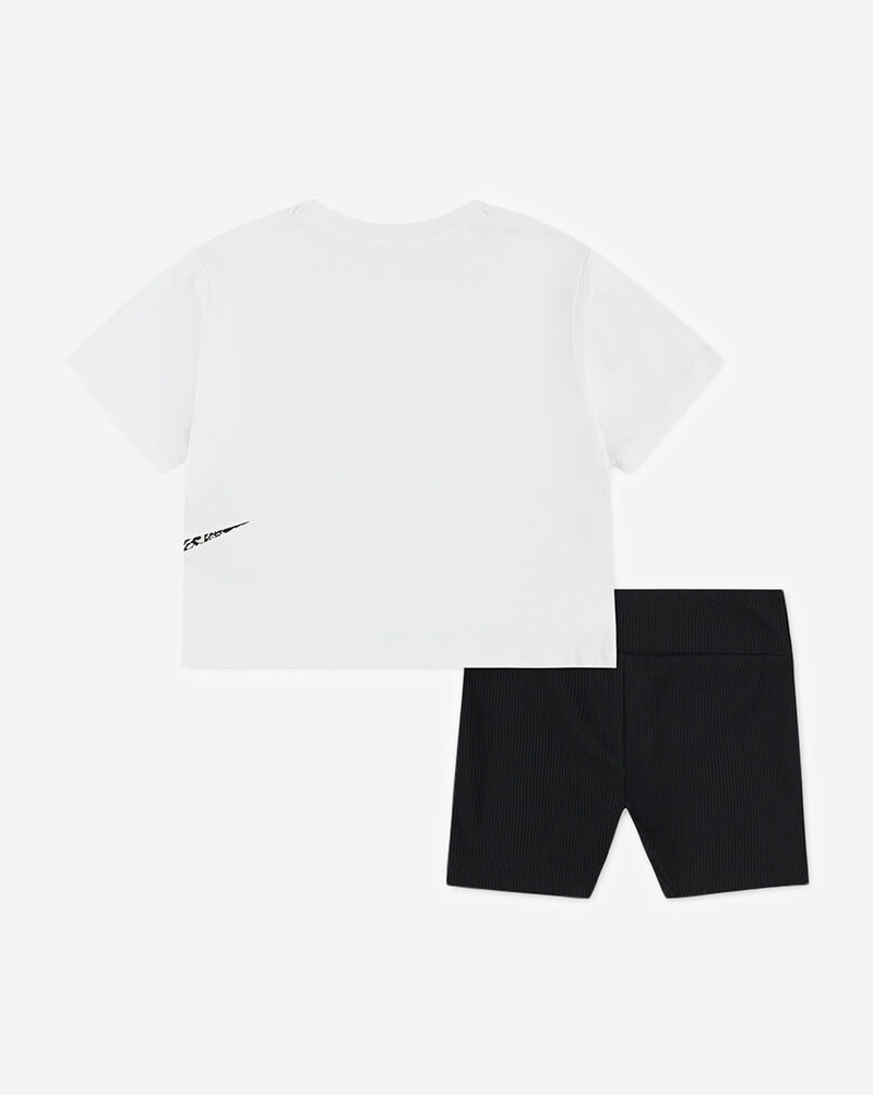 Nike Toddler Wild Flower Boxy Kids T-Shirt and Shorts Set 36M927-023 Black 3