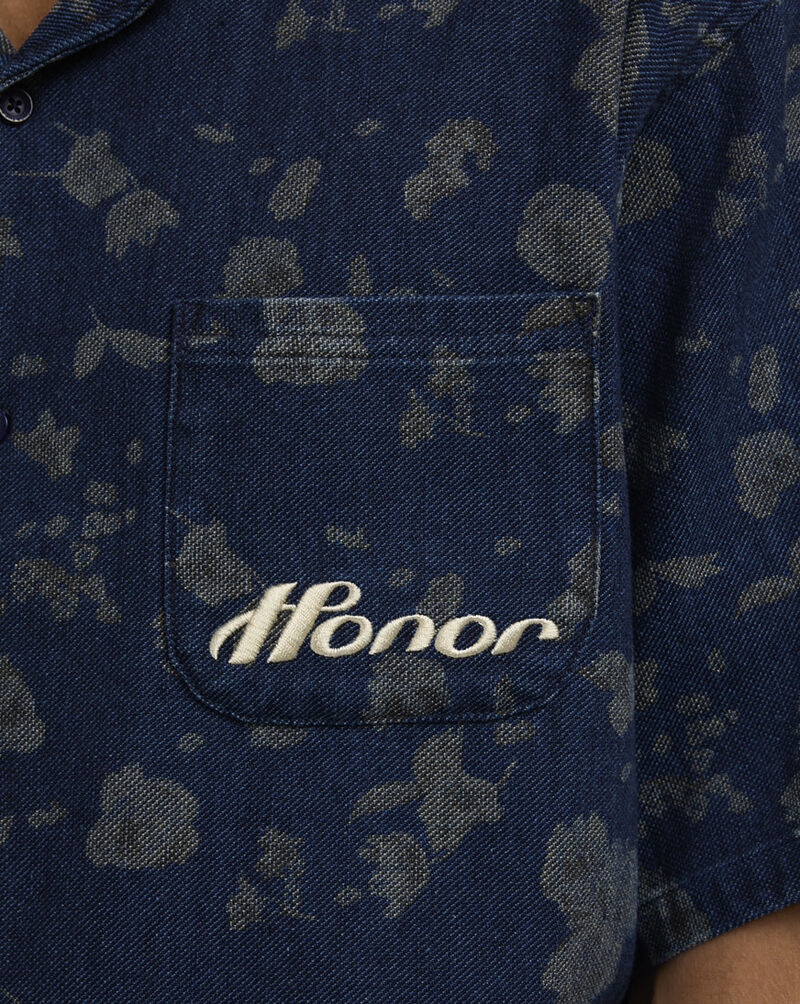Honor The Gift Floral Denim Button Down HTG250331-BLU Blue 3