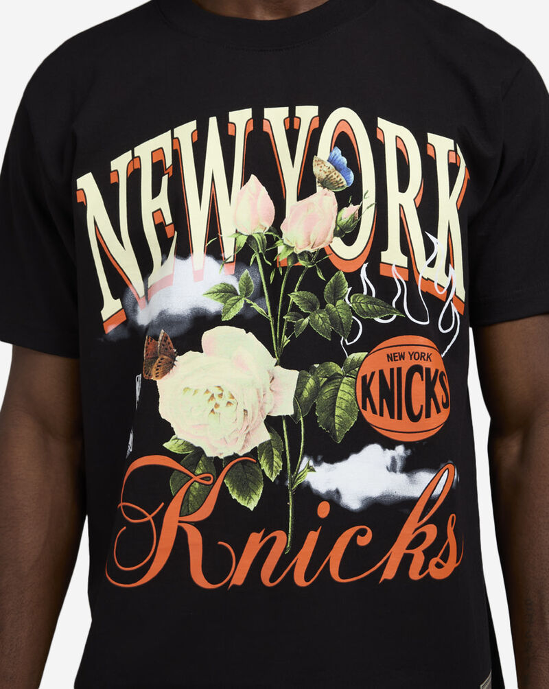 Mitchell  Ness Knicks Floral Tee TP14663-NYKBLCK Black 3