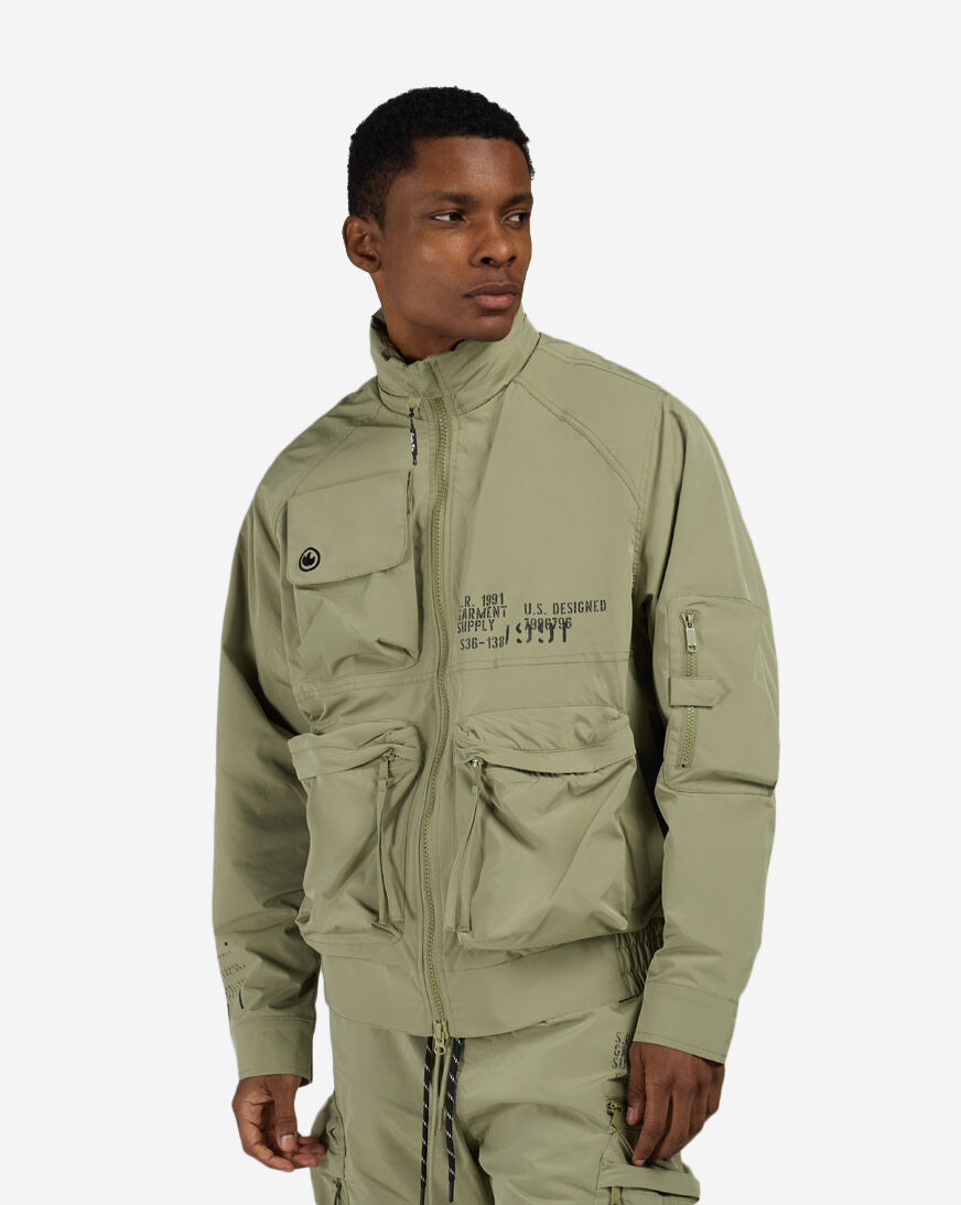 【極美品】BRIEFING POCKETABLE WIND BLOUSON L Shop Smoke Rise Utility Windbreaker Jacket WW26S482SN-OIL green