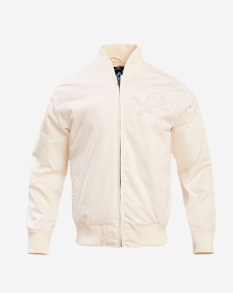 PRO STANDARD Detroit Lions Neutral Twill Jacket FDL645306-EGG cream 1