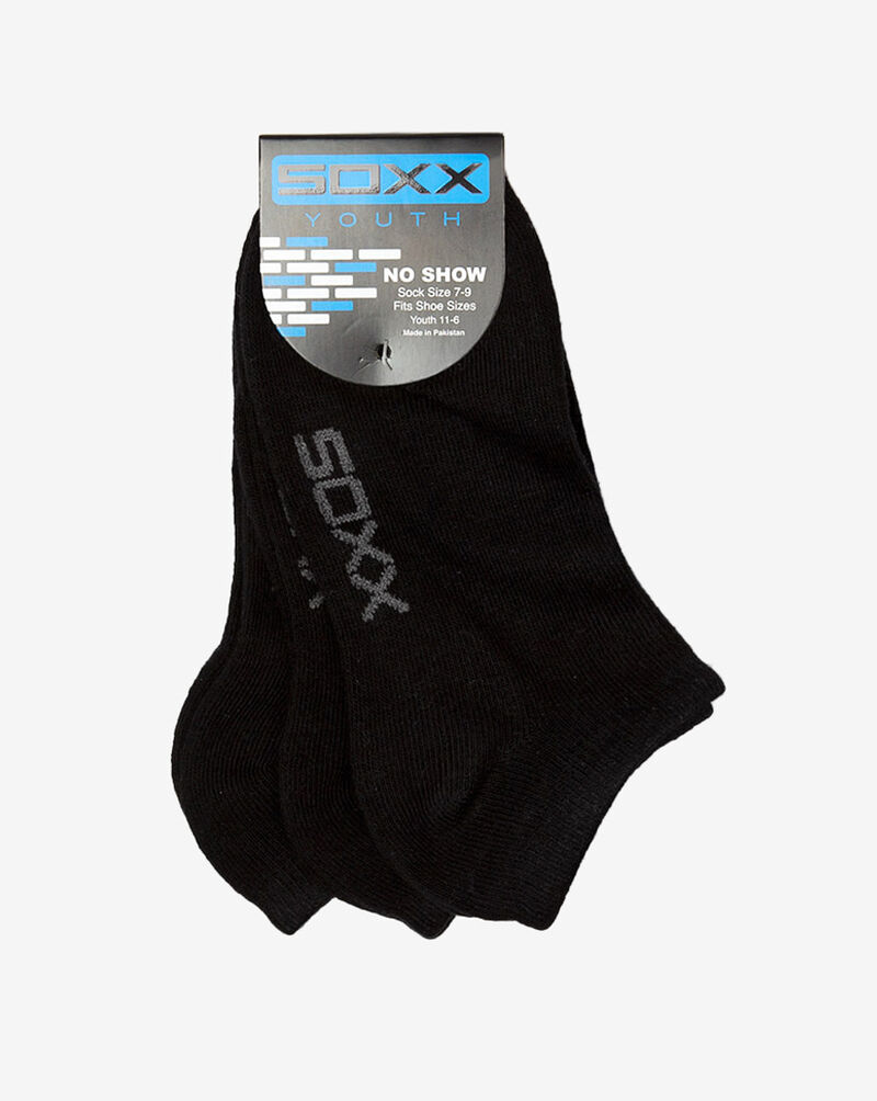 Soxx Grade School No Show Socks PL-SX5317200 Black 1