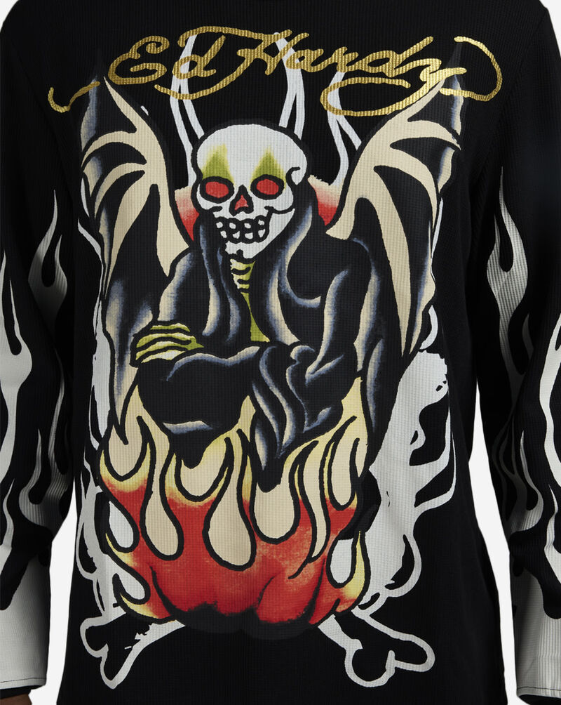 Ed Hardy Fire Lord Thermal Top EHMT1401-6-BLK Black 3
