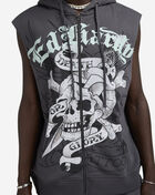 Skull Sleeveless Hoodie